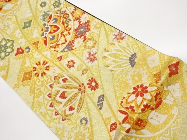 JAPANESE FUKURO OBI / SAGANISHIKI / WOVEN FLOWER